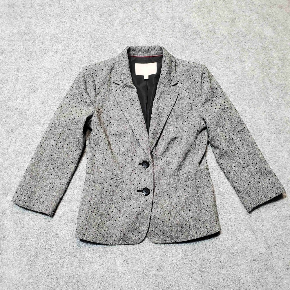 Banana Republic Spotted Wool‎ Blazer Womens Size 2